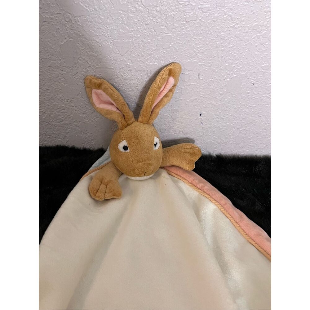Guess How Much I Love You Bunny Rabbit Lovey Security Blanket Plush 17"